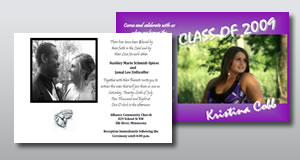 Announcements and invitations